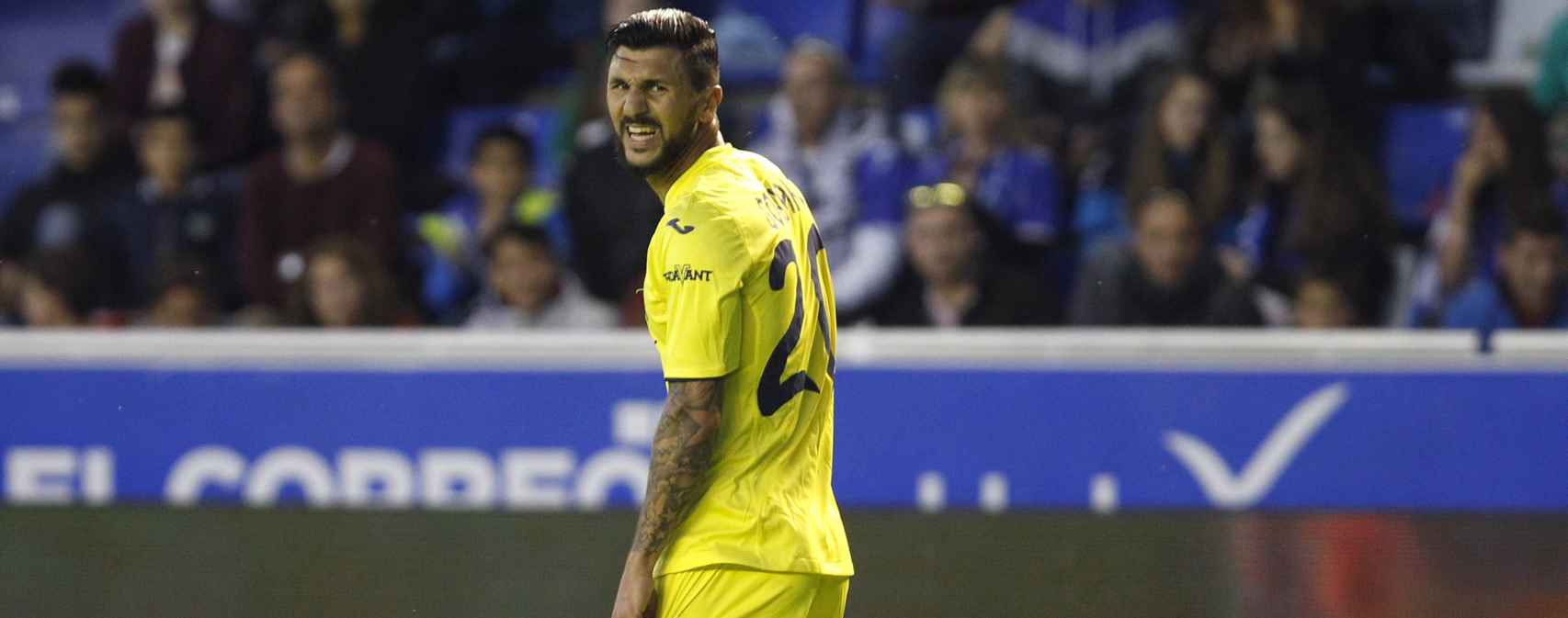 Roberto Soriano en el último partido del Villarreal.