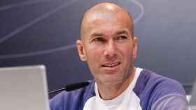 Zidane en la rueda de prensa previa al partido ante el Espanyol