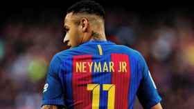 Neymar, en un partido con el Barça. Foto. Twitter (@neymarjr)