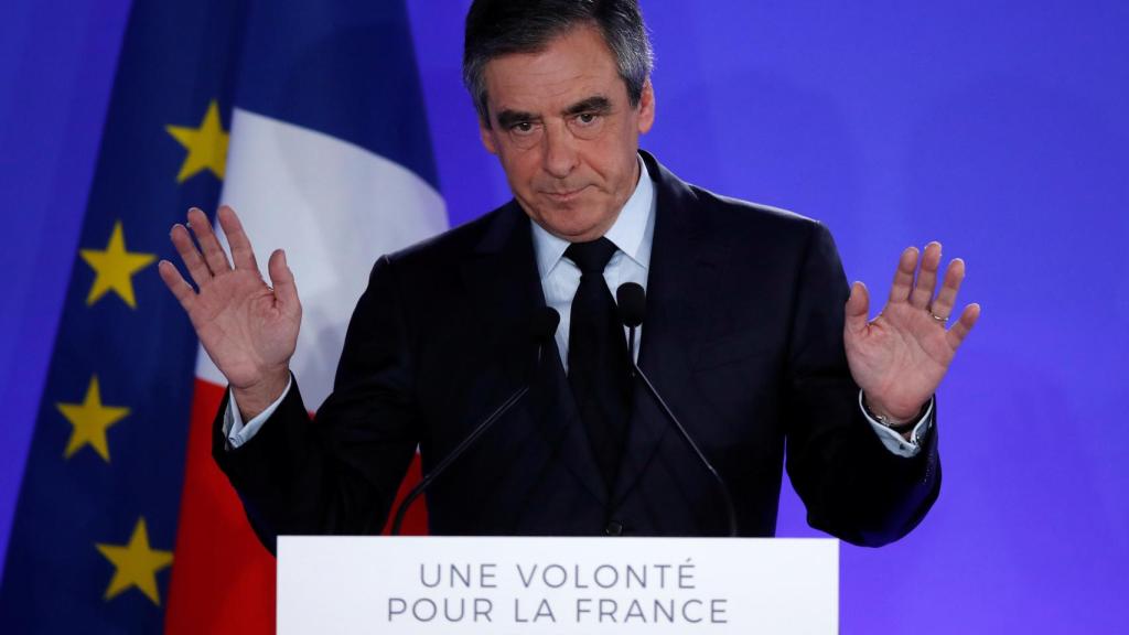 François Fillon, tras reconocer su derrota.