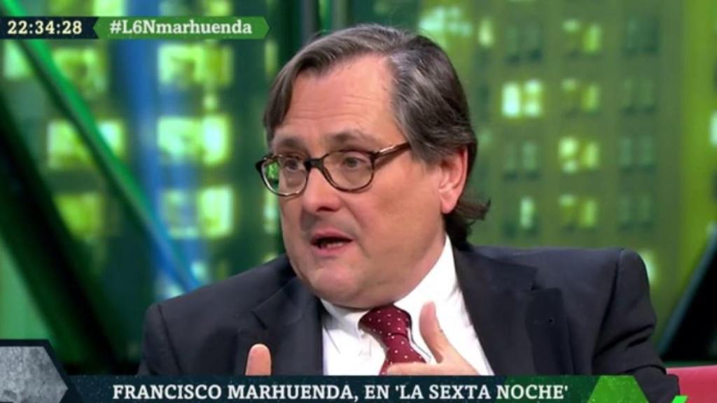 Marhuenda, durante la entrevista en La Sexta Noche
