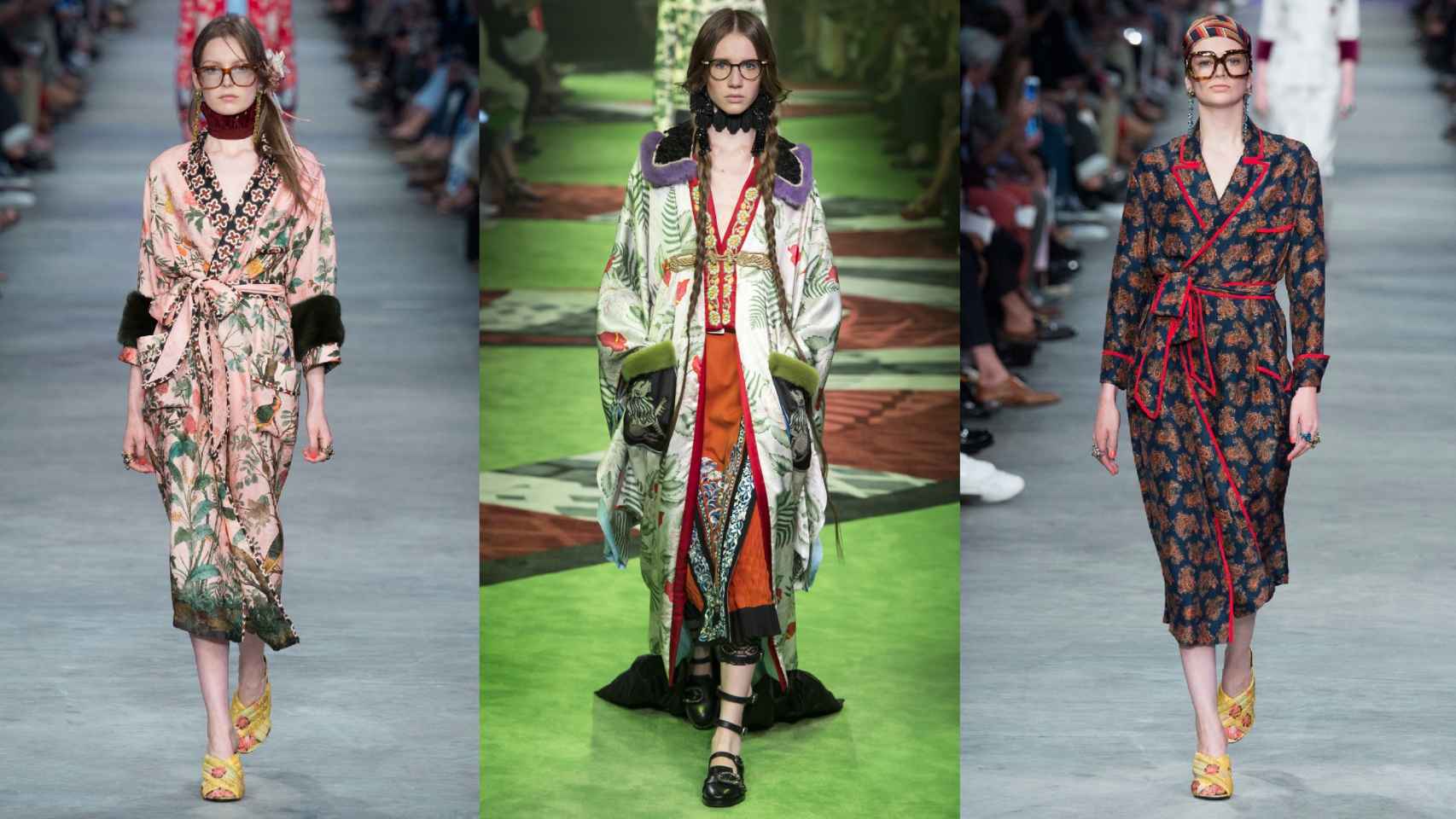 Looks de Gucci vistos en las colecciones de hombre para primavera 2016 y 2017. | Foto. GTRES.