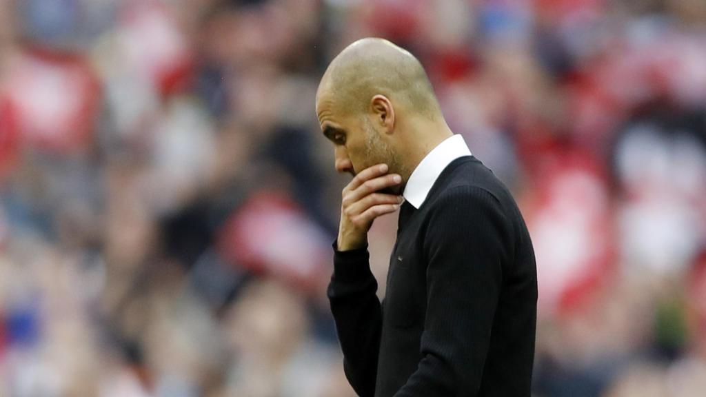 Guardiola, tras caer eliminado en FA Cup.