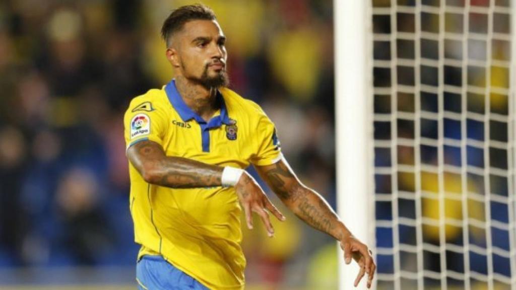 Boateng, con Las Palmas.