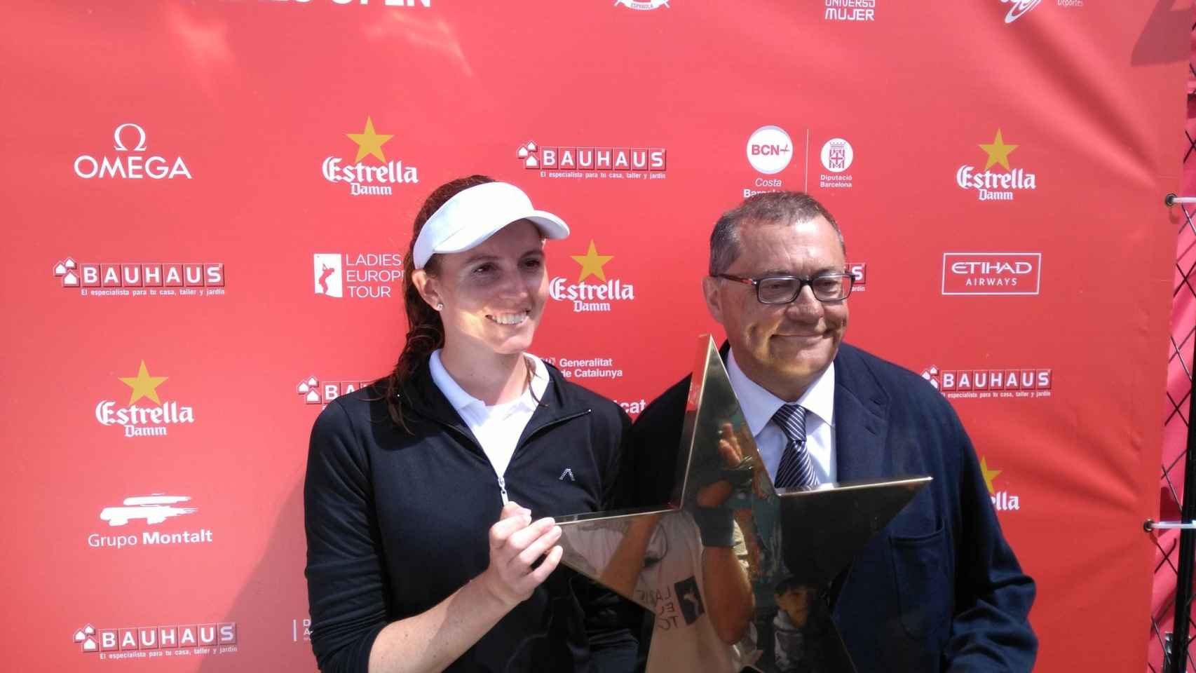 Florentyna Parker, ganadora del Estrella Damm Mediterranean Ladies Open.