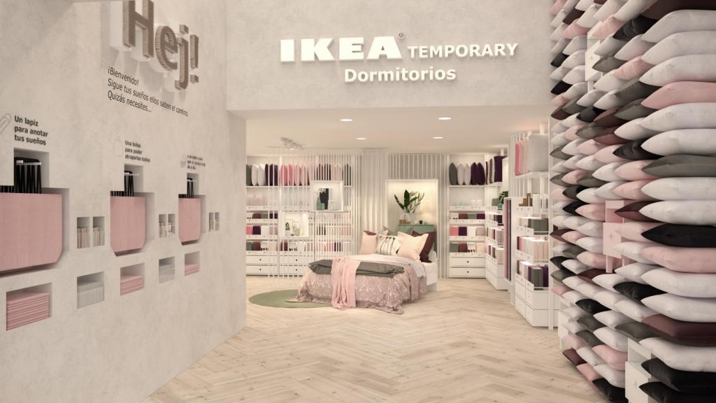 Así será la entrada de Ikea Temporary en la calle Serrano.