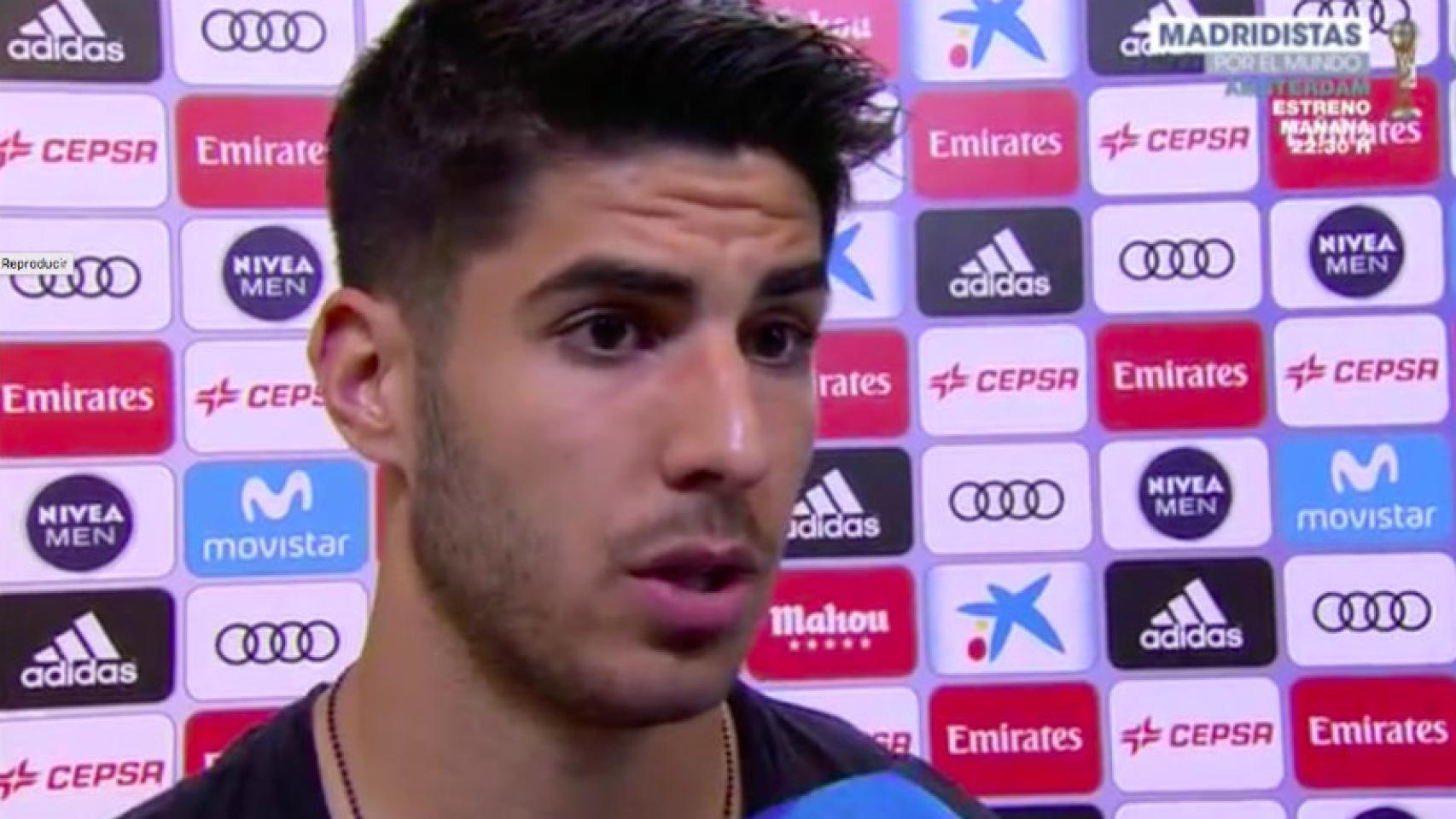 Asensio en zona mixta