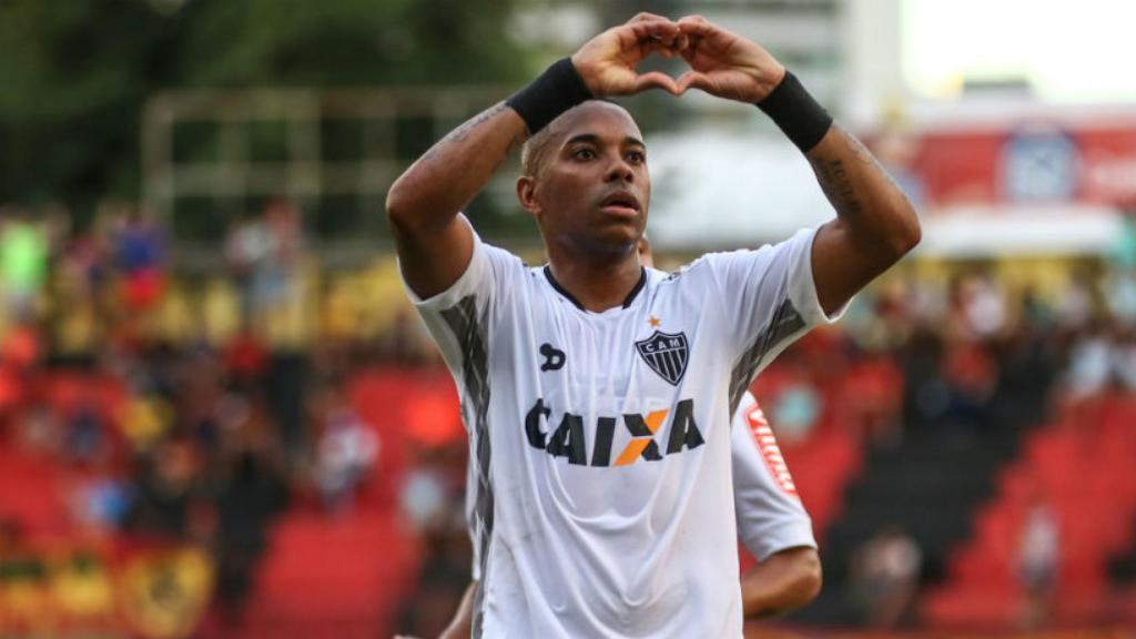 Robinho celebra un gol. Foto: atletico.com.br