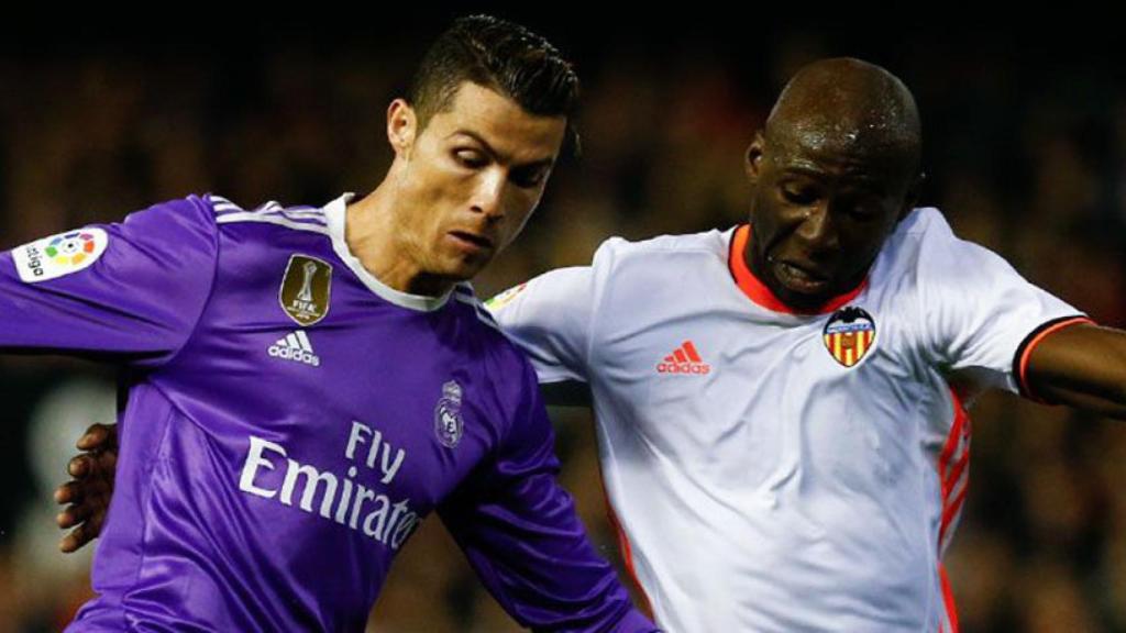 Cristiano Ronaldo durante el partido frente al Valencia