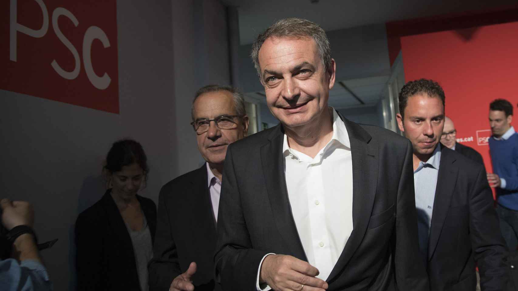 Zapatero, este lunes en Barcelona.