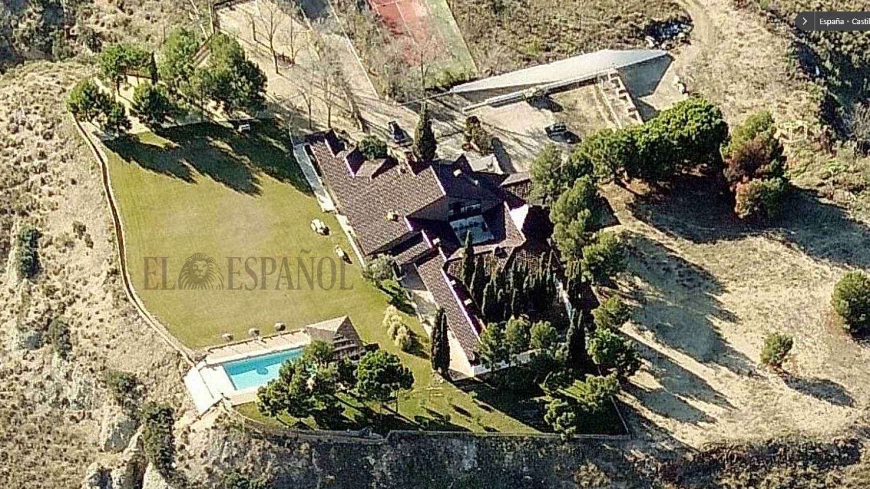 Vista aérea de la casa de Palomo Linares