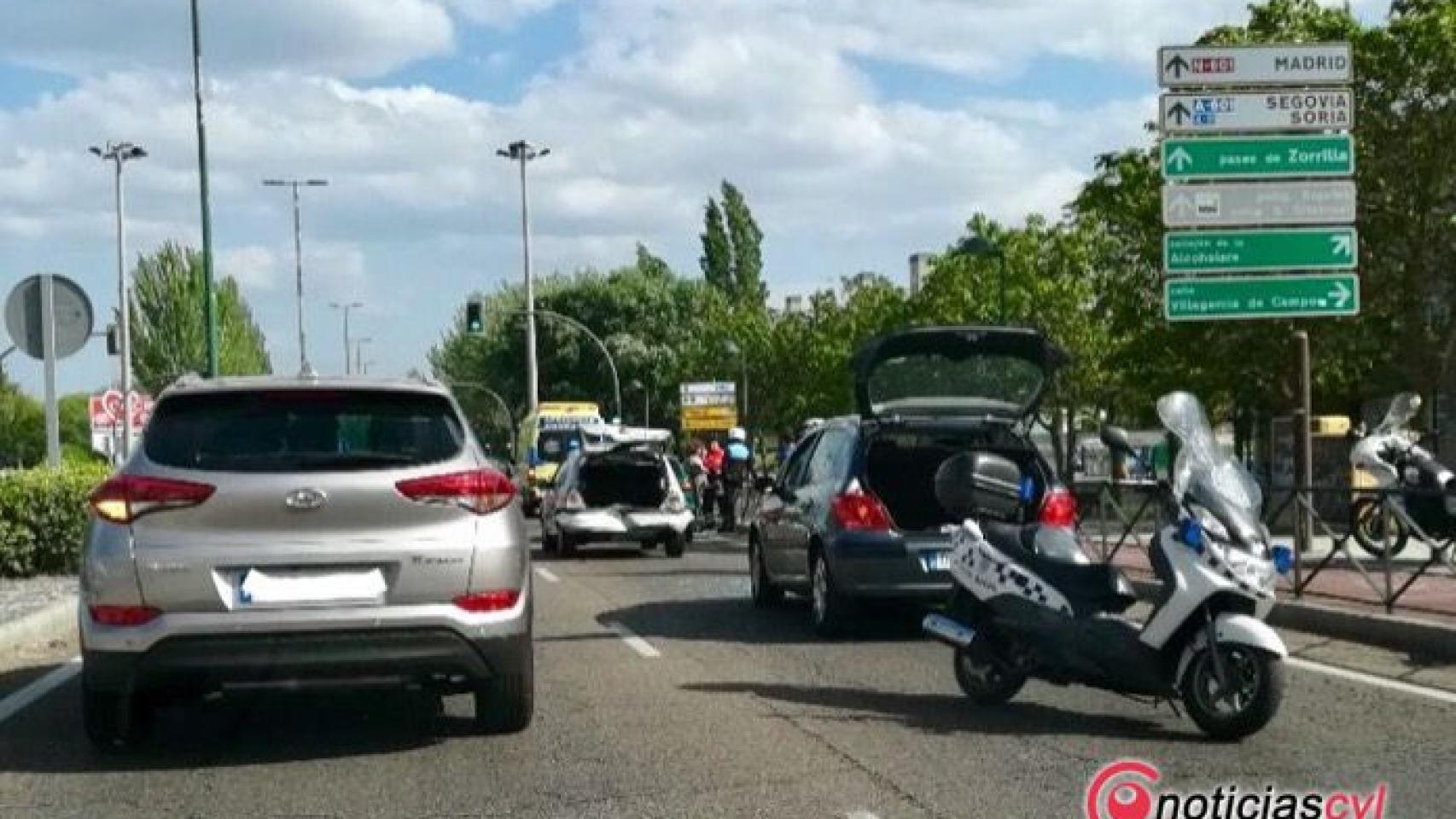 accidente valladolid avenida zamora trafico 1