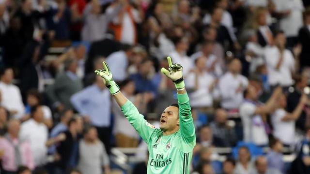 Keylor Navas, durante el Clásico.