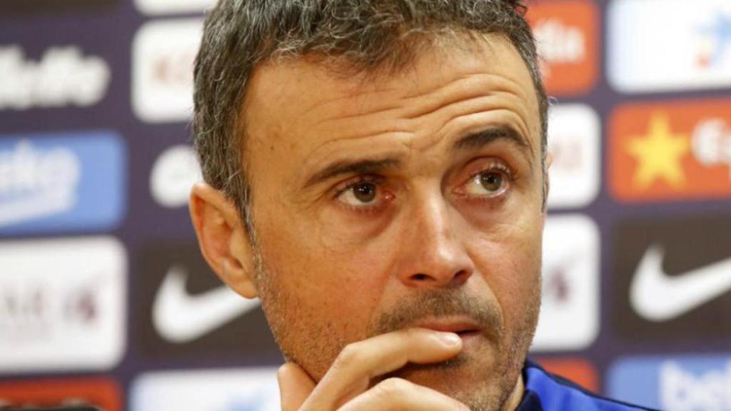 Luis Enrique, en rueda de prensa   Foto: fcbarcelona.es