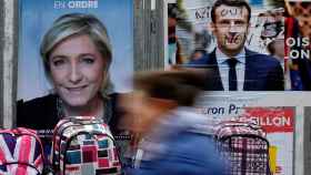 Le Pen y Macron, contendientes en la segunda vuelta de las presidenciales.