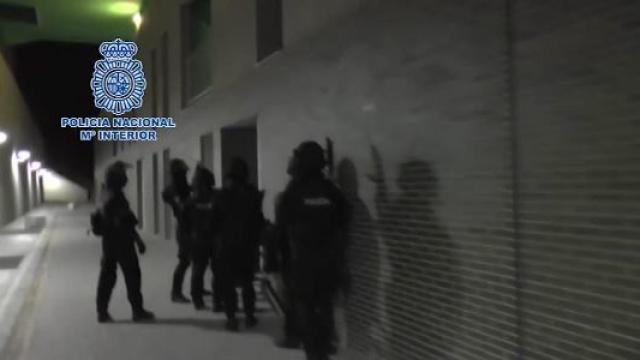 Operación antiterrorista de la Policía Nacional en Ceuta en 2017.