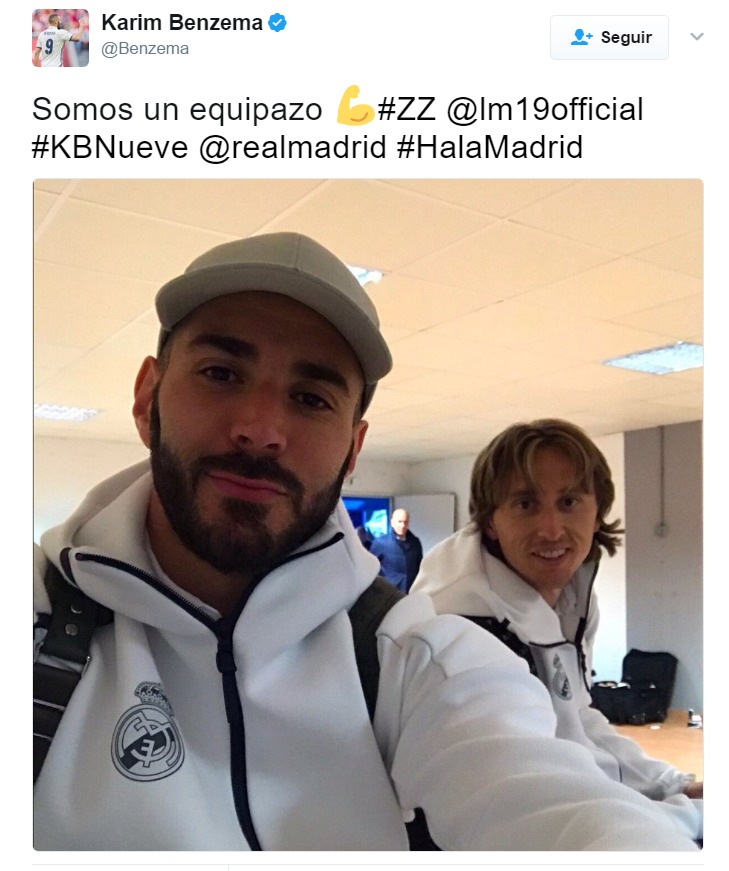 Benzema presume de equipazo y de entrenador