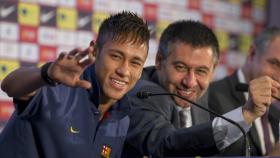 Josep María Bartomeu y Neymar