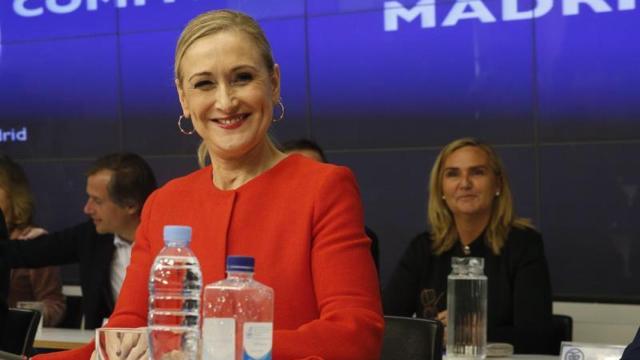 Cifuentes durante la reunión ejecutiva del PP madrileño