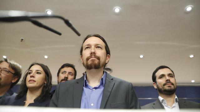 Pablo Iglesias ha comparecido este jueves en rueda de prensa en el Congreso.