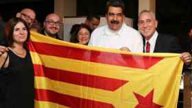 El presidente venezolano, junto con los integrantes de Itaca