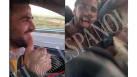 Fragmentos del vídeo en el que aparecen los cuatro amigos abusando de la joven de Pozoblanco.