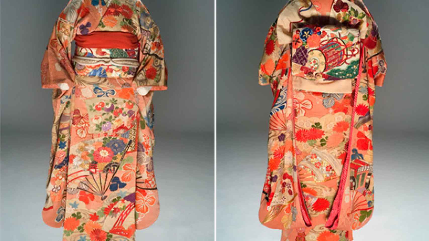 Kimono, de principios del siglo XX, de los fondos del Museo del Traje.