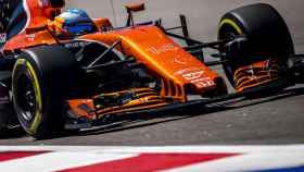 Fernando Alonso, durante la sesión.