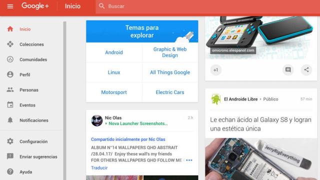 Google no se rinde y estrena los temas para Google+