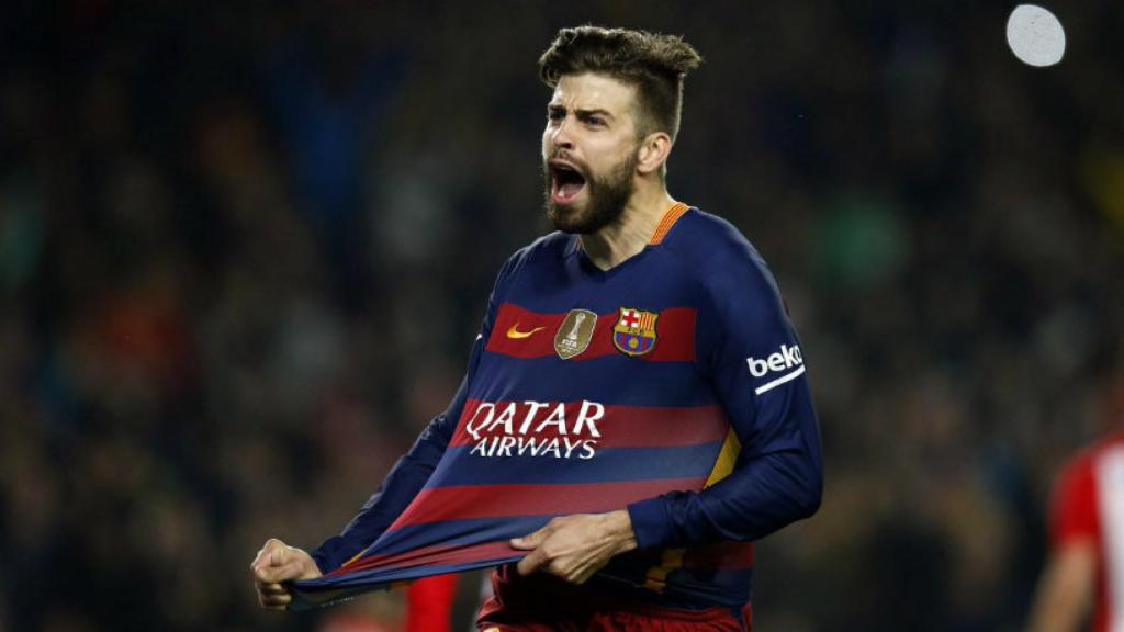 Piqué en un partido con el Barça. Foto. Twitter (@3gerardpique)