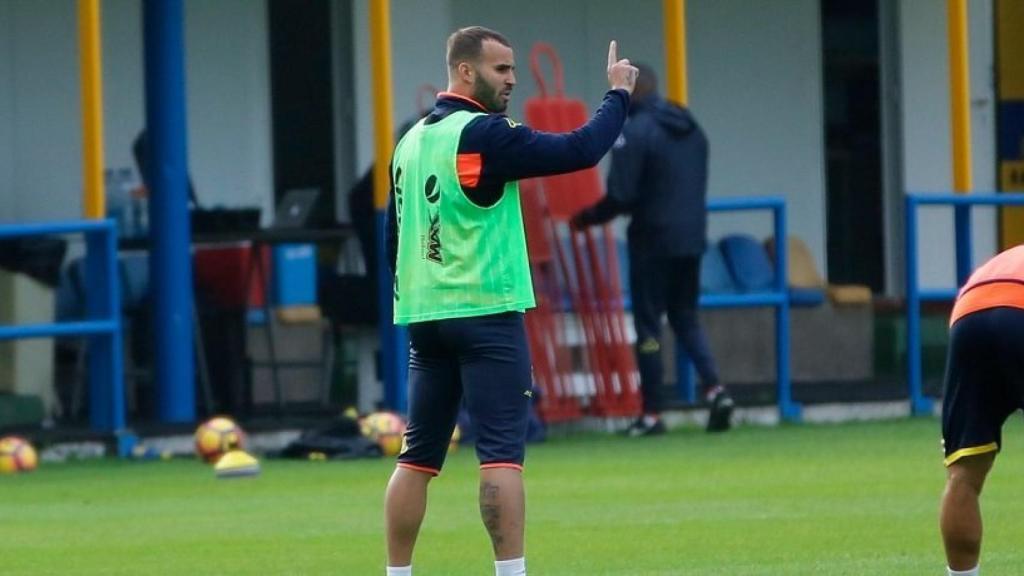 Jesé entrenando. Foto: Twitter (@UDLP_Oficial)