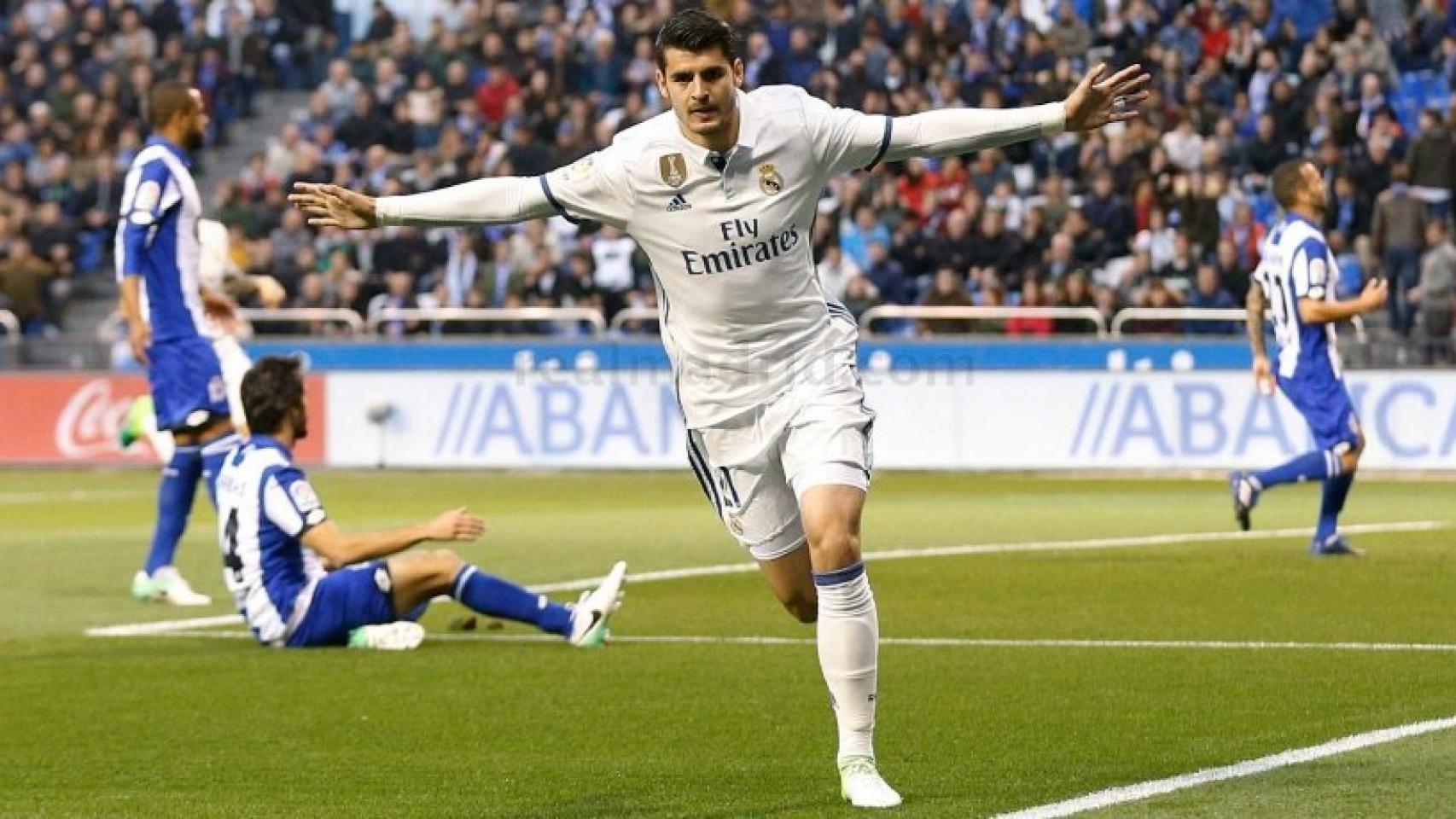 Morata marca en Riazor