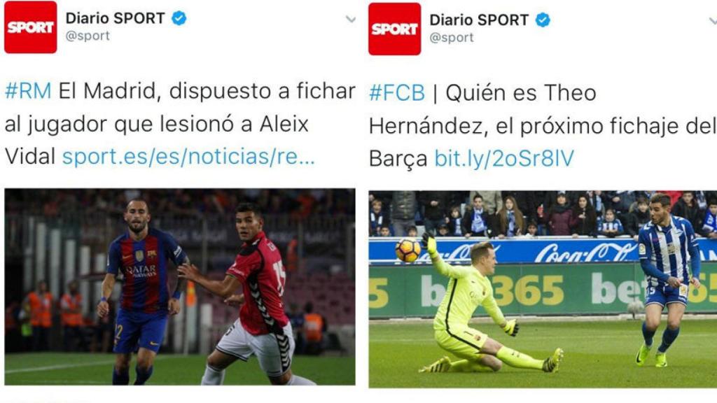 Así cambió Sport de opinión sobre Theo Hernández