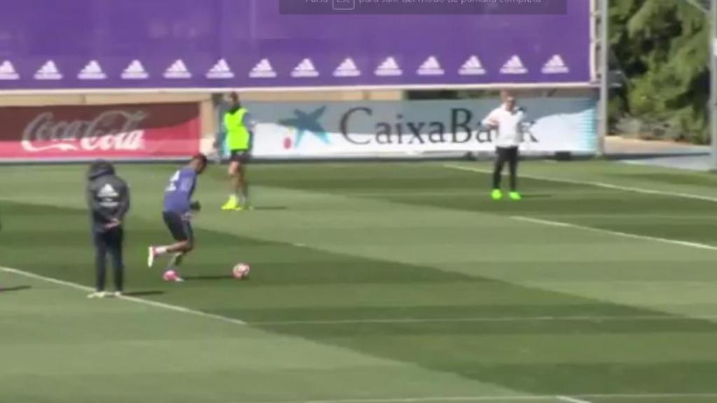 Casemiro en el entrenamiento