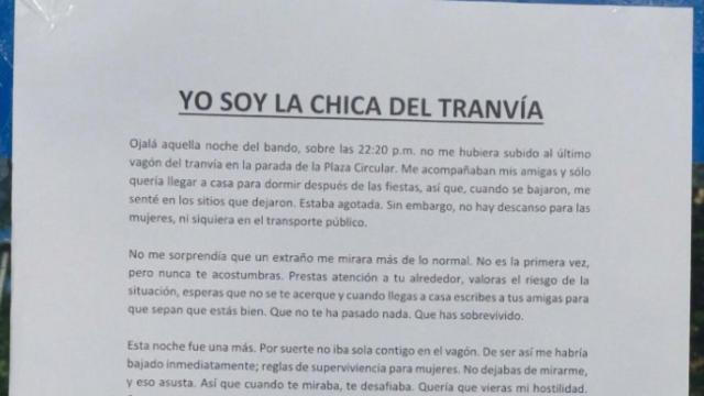 Una fotografía del cartel difundida en Twitter