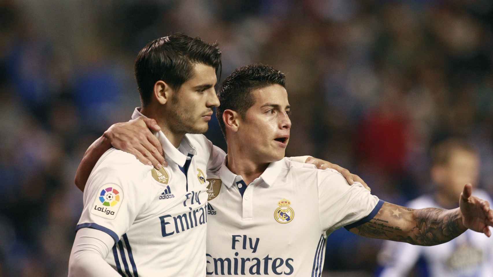 Morata y James, dos integrantes del Madrid B.