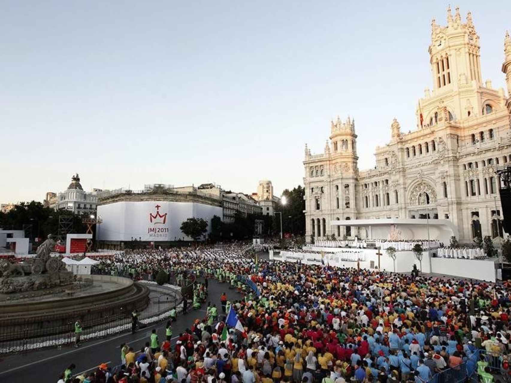 Una imagen de la Jornada Mundial de la Juventud en 2011, celebrada en Madrid.