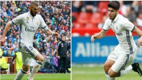 Benzema y Asensio, la duda de Zidane para el derbi