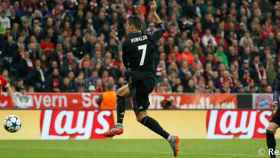El primer gol de Cristiano ante el Bayern
