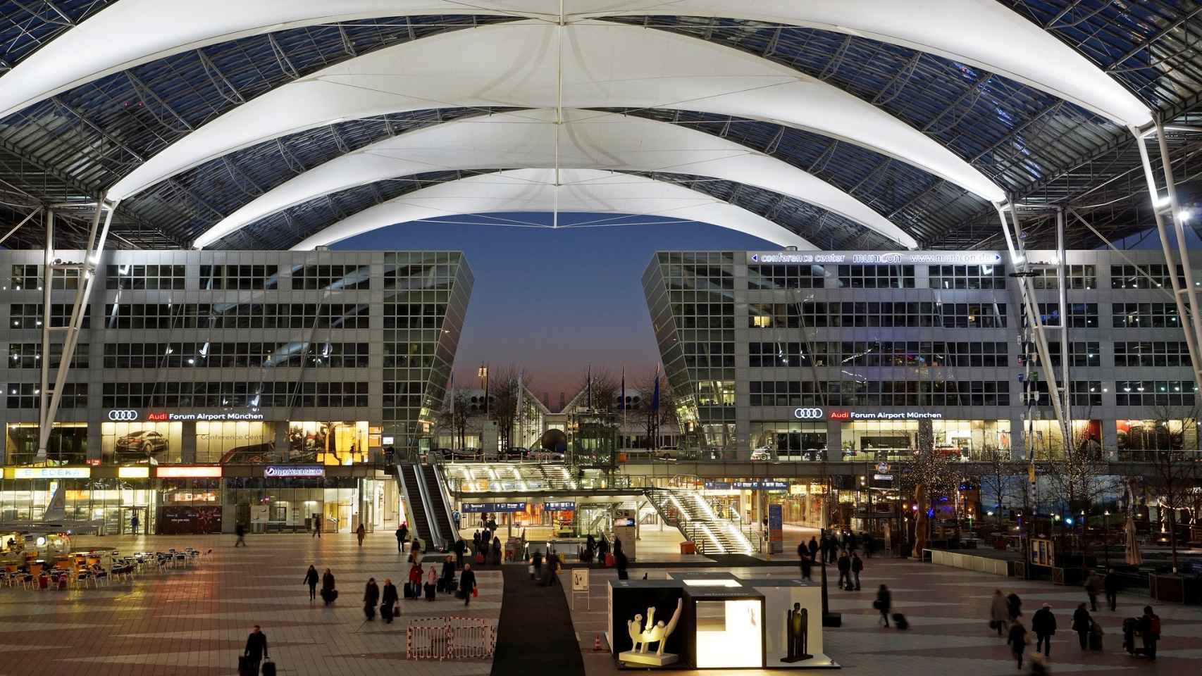 Imagen del exterior del aeropuerto de Múnich.