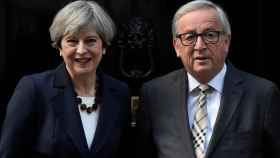 Theresa May y Jean-Claude Juncker se reunieron la semana pasada en Londres.