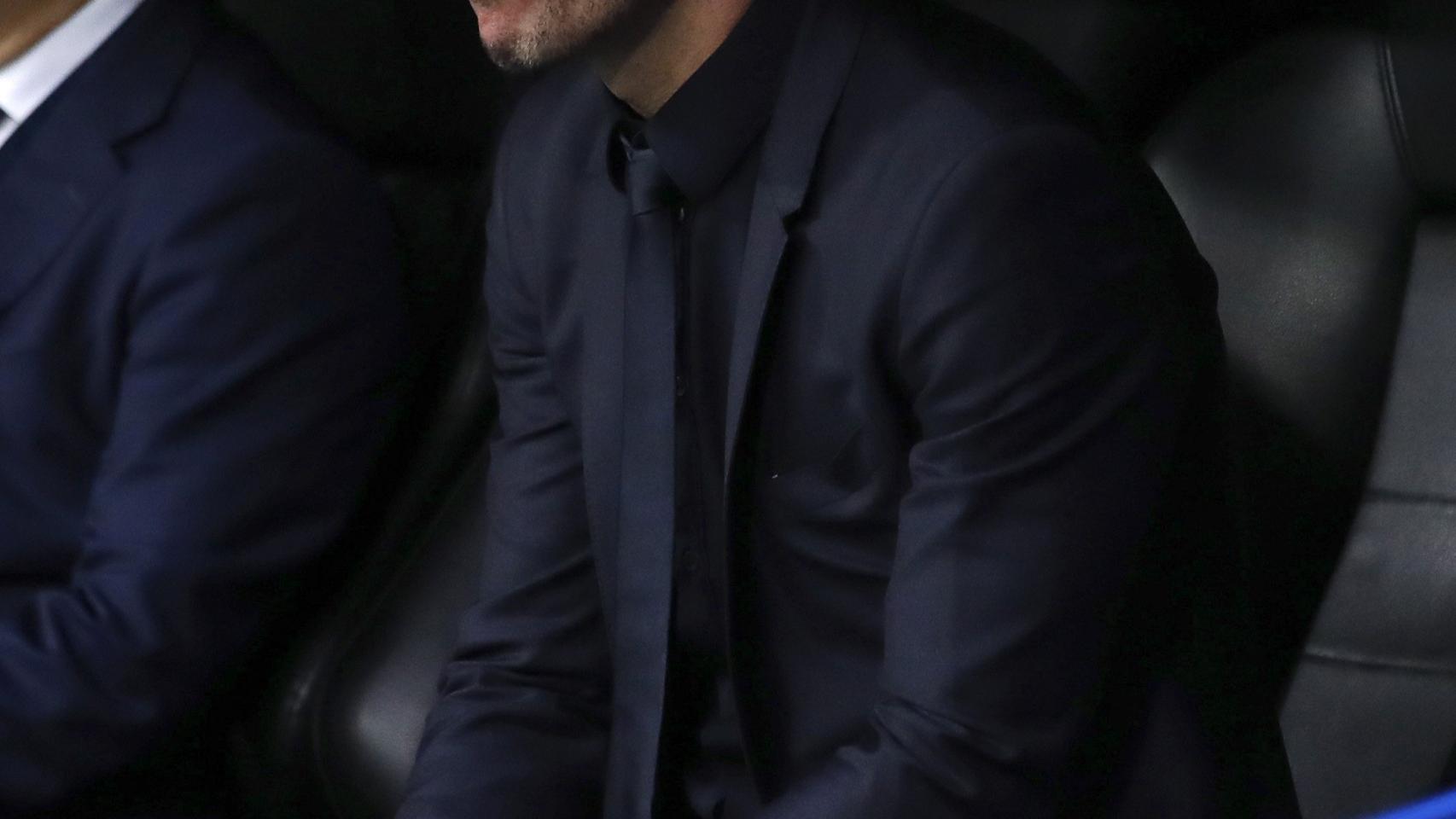 Simeone en el banquillo / EFE