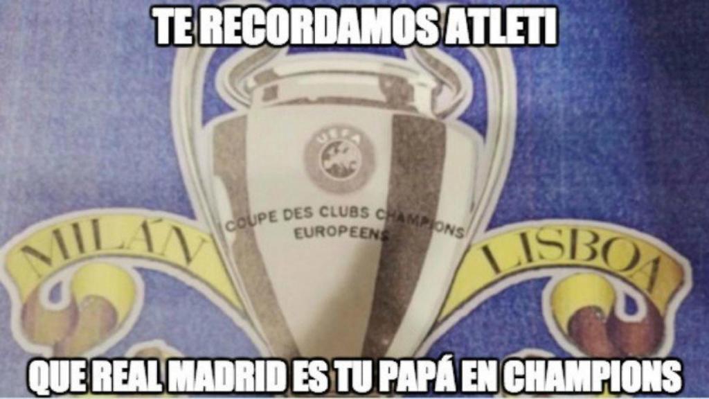 Meme del Real Madrid - Atlético   Foto: memedeportes.com