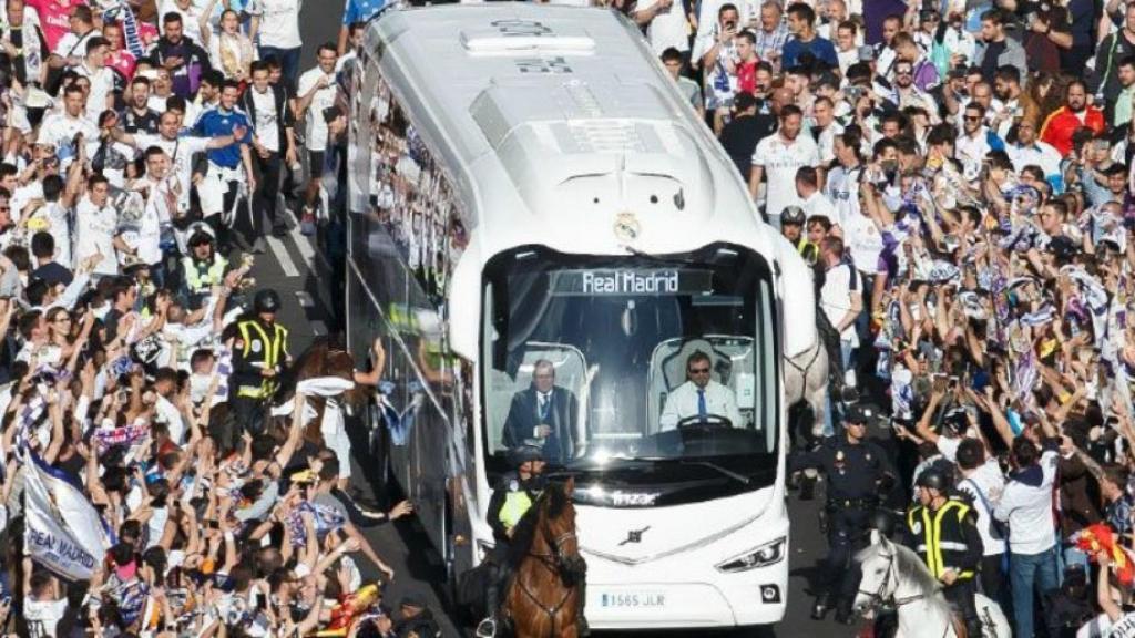 La afición recibe al Real Madrid