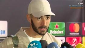 Benzema habla en zona mixta