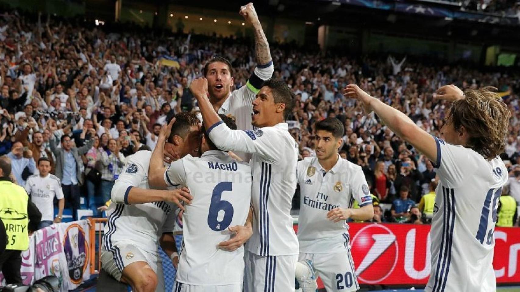 El Madrid celebra con la grada