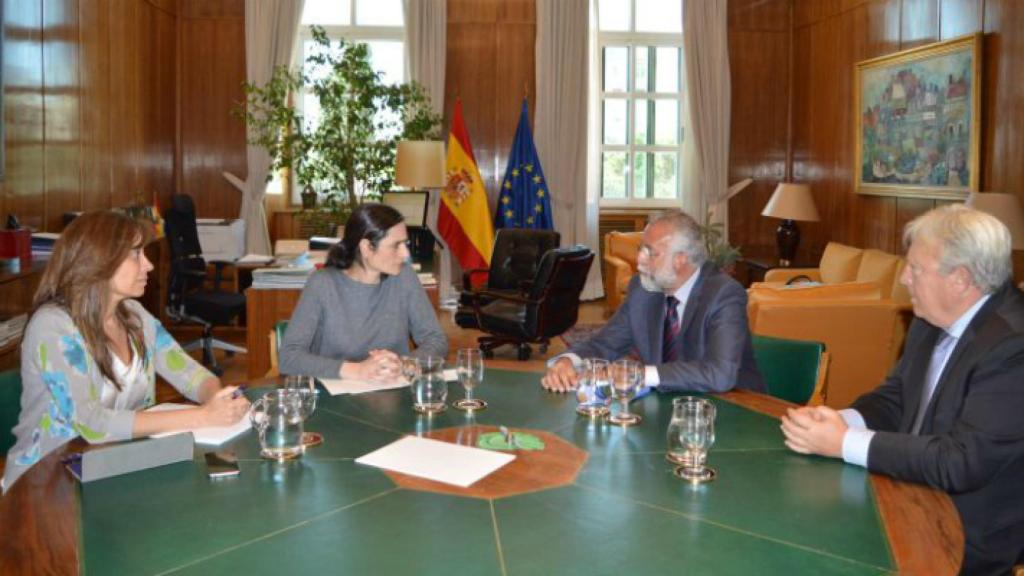 Jaime Ramos durante la reunión