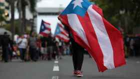 Manifestantes durante una de las protestas contra las medidas de austeridad del gobierno de Puerto RIco
