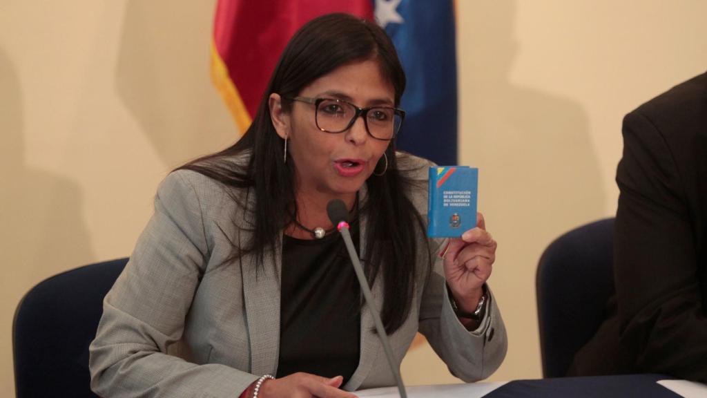 La canciller venezolana, durante la reunión de la Celac en El Salvador.