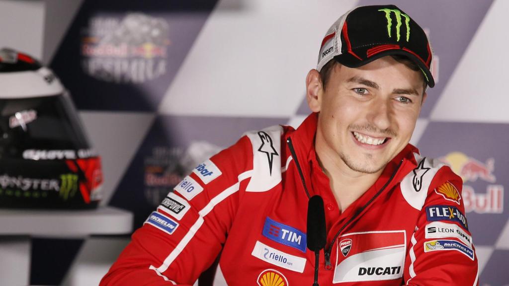 Jorge Lorenzo, durante la conferencia de prensa del GP de España, en Jerez.